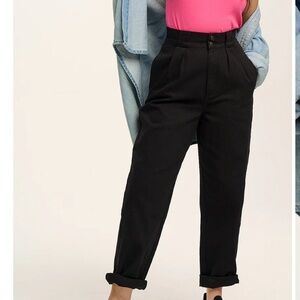 Lucy & Yak Addison Tapered Organic Twill Black Jeans Size 36